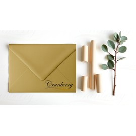 10 Pack 5” x 7” Gold Envelopes 133mm x 184mm Gummed Metallic Pearl