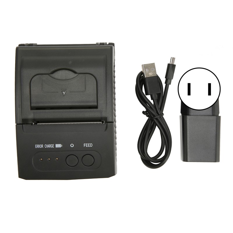 Thermal Printer Portable 58mm Paper Width 2000mAh Rechargeable Thermal Label