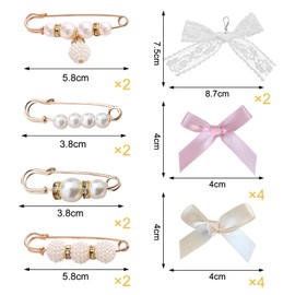JSTHHTT Shoe Charms for Trainers, Shoe Laces Clips Pins, Shoe Jewellery Set, Shoe Pendants for Trainers, Shoe Decoration, Shoe Accessories with Bows/Clips/Pins, One size, Synthetic, No Gemstone