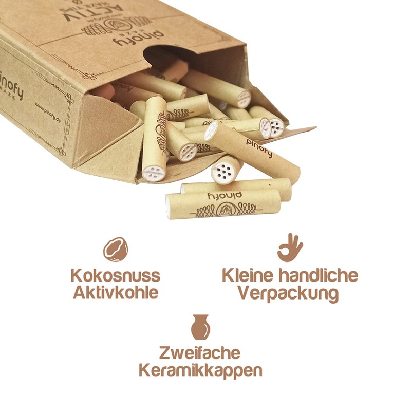 PINOFY Activated Carbon Filter Set | 200 Activated Carbon Tips