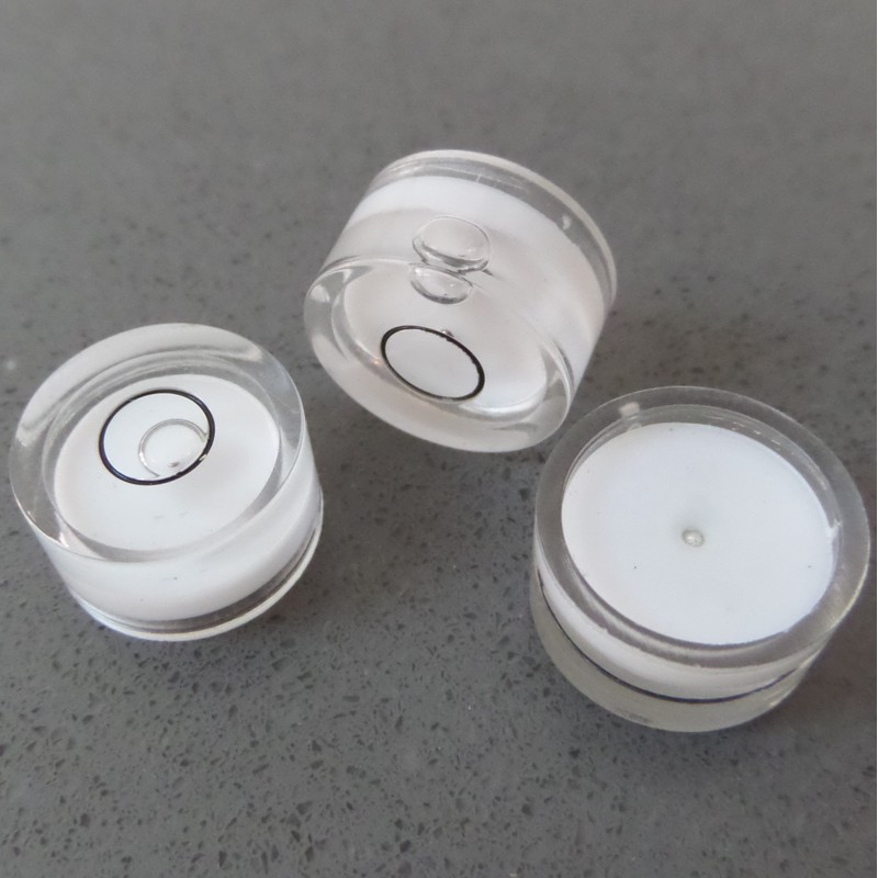 3 x Professional Spirit Bubble Level (in white) with Metal