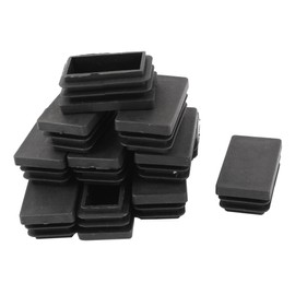 sourcingmap 30mm x 50mm Plastic Rectangle Cap Tube Inserts End Blanking 12 Pieces