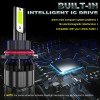 AQJ Pair 2-sides 9007 LED Headlight Bulbs Kit 8K Ice