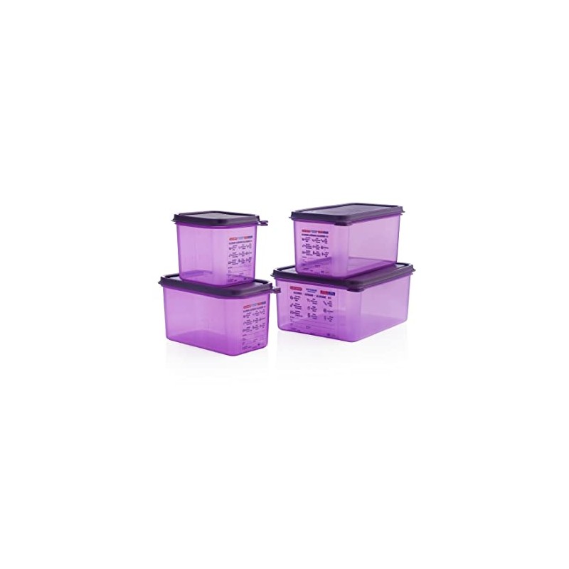 Araven Allergen Polypropylene Plastic 1/3 Gastronorm Sized Food Storage Container