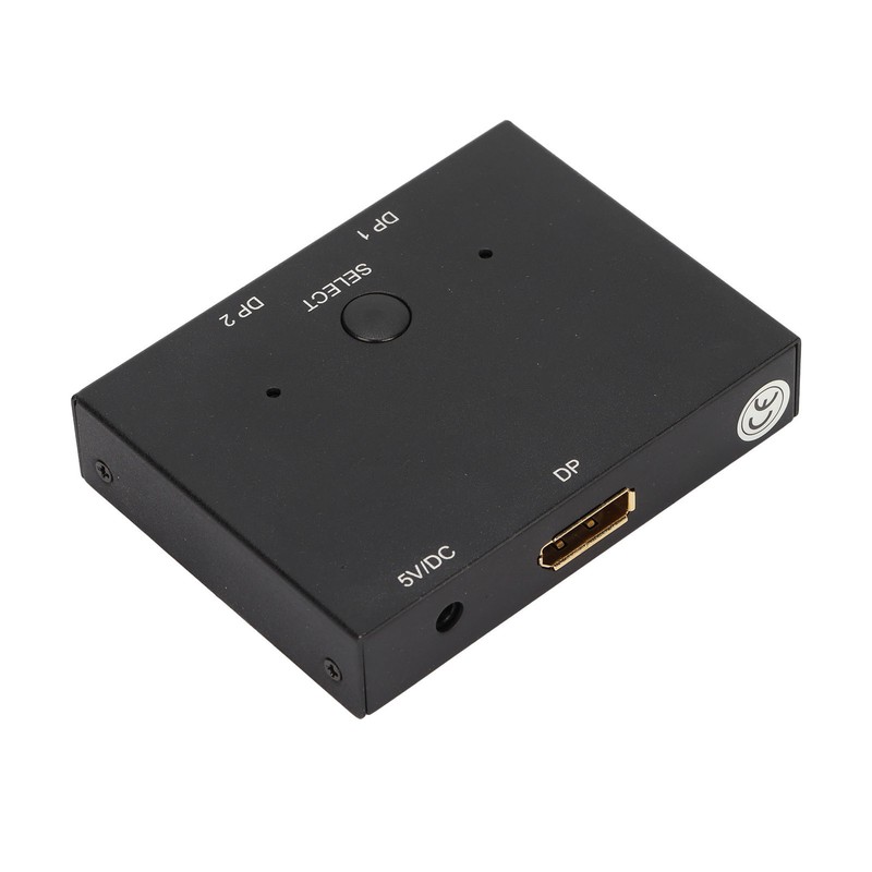 Displayport Splitter Bidirectional DP Switch Aluminium Alloy Displayport Switcher 8K