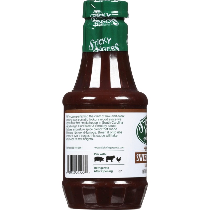 Sticky Fingers Memphis Original Barbeque Sauce, 18 Oz Bundle -