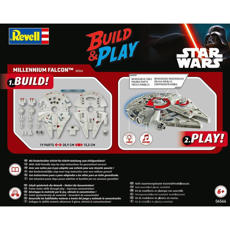 Revell Modellbau Millennium Falcon (Luce/Suono): Costruisci e Gioca