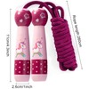 Children's Skipping Rope, Girls' Skipping Rope, Adjustable Cord with Wooden