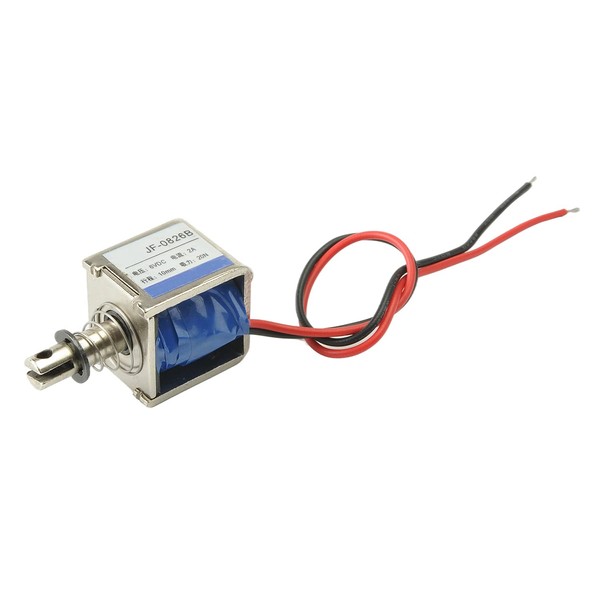 Fielect DC 6V 20N Push Pull Type Solenoid Electromagnet, 2A