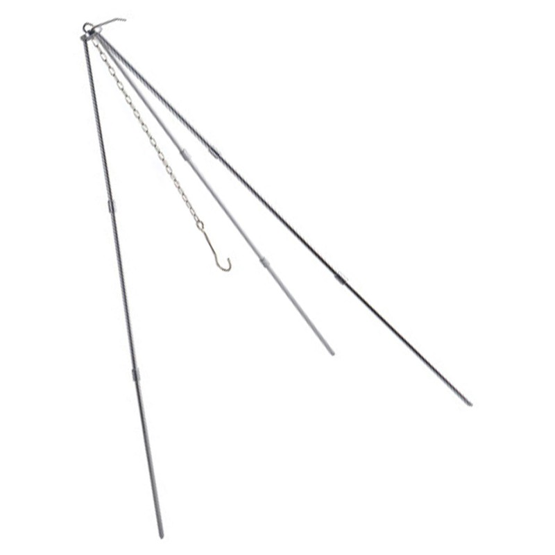 Cooking Tripod Foldable Campfire Tripod with Chain and Carrying Bag