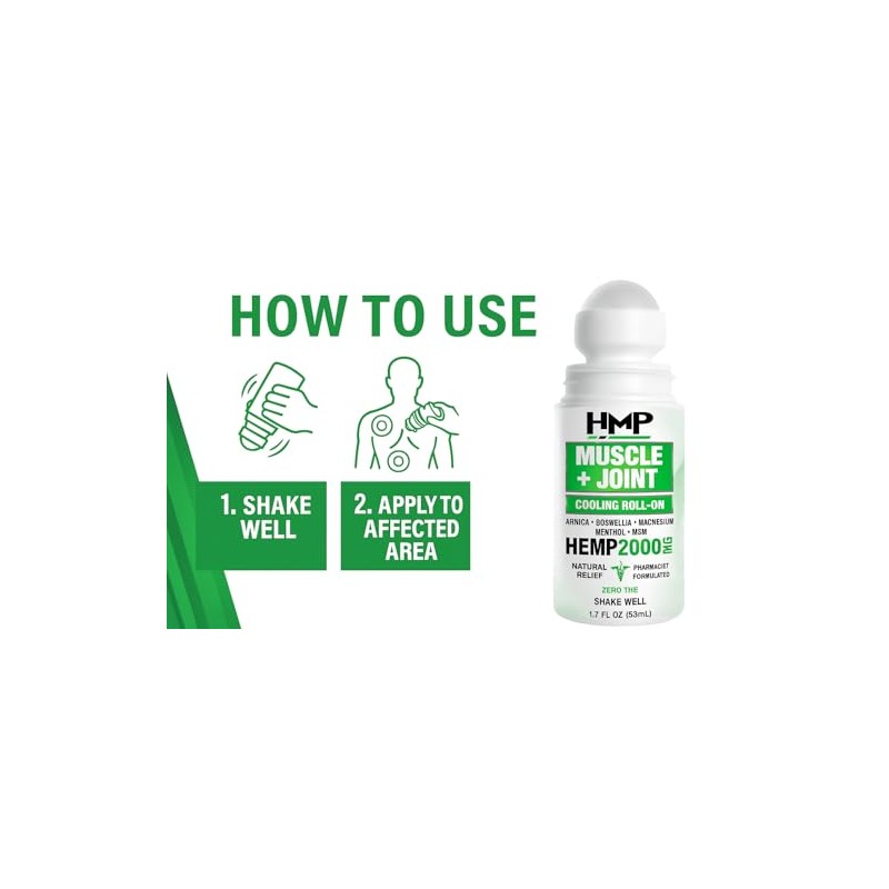 HMP Muscle & Joint Cooling Roll On - 2000MG Natural