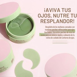 Pixi NutrifEYE, Parches Nutritivos para Ojos con Rosa y Manzanilla, 30 Pares/60 Parches
