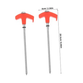 ORFOFE Outdoor Stakes 4pcs Tent Pegs Plastic Tip Ground Anchors for Camping Tents Sheds Gazebo Canopy