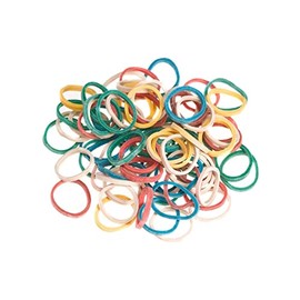 SIBEL pack of 500 small hair bands for braiding - Assorted colours