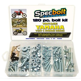120pc Specbolt Bolt Kit Fits: Yamaha YZ IT 125 175 200 250 400 425 465 490 500 Maintenance Restoration YZ125 IT175 IT200 YZ250 IT250 MX360 YZ400 IT400 IT425 YZ465 IT465 YZ490 IT490 WR500 MX DT GT WR