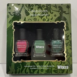 Deborah Lippmann WICKED Deborah Lippmann Nail Polish Lacquer Trio Broadway Musical Collection
