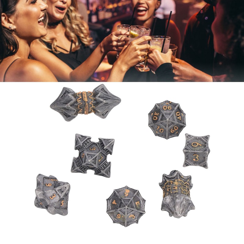 Dice Set Eye Catching Lightweight Alloy Dice Set for Playing