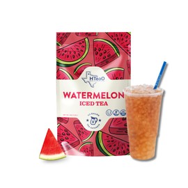 HTeaO Watermelon Black Tea – Texas-Style Flavored Iced Tea Bags for Summer – Instant Ice Tea Packets for Quick Brew - Loaded Tea Sachets Ready in 5 Minutes (8-Count, Makes 4 Gallons Total)