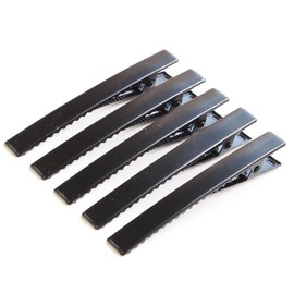 MYmama 8152-2 Flat Yat Copin, Black, 5 Pieces, Approx. 3.1 inches (8 cm), Hair Clip (Thick)