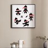 MAYJOYDIY 8 Style Ninja Stencil 30×30cm Martial Arts Painting Stencils