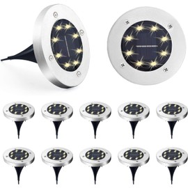 Luces solares de tierra LED para exteriores TIRI SMART paquete de 12 unidades