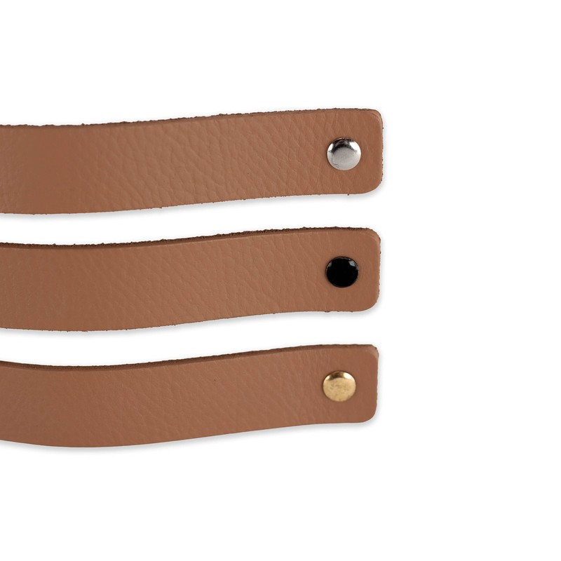 Brute Strength - Leather Handles for Furniture - Taupe -