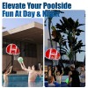 Portable Basketball Hoop 5.5-6.1Ft Height Adjustable LED Poolside Gift for