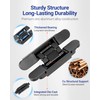 Upgraded Hidden Door Hinges Invisible Hinges, 7" Zinc Alloy Concealed