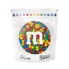 M&M'S Pre-Designed Thank You Milk Chocolate Candy - 5lbs Bulk Candy with Thank You Themed Graphics