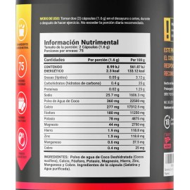 Electroly Blend B-Life | 150 Cápsulas | Electrolitos + Polvo de Agua de Coco | Hidratación Celular Avanzada | Sin Sabor | Natural y Sin Azúcar