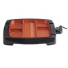 Brentwood Electric Indoor Grill Non-Stick Copper Coating, Multi-Portion, Black