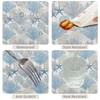 TTQYFNM 70x70inches Nautical Coastal Theme Tablecloth Starfish Coral Seashell Print