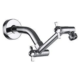 Brazo De Extensión De Cabezal De Ducha, Extensor De Brazo De Ducha Ajustable De Latón Macizo Antifugas Para Cabezal De Ducha De Lluvia Y De Mano, Brazo De Ducha Con Conector Universal G1/2 (, ) 5