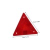 Gatuida 10pcs Reflective Triangle Warning Sign for Trucks Emergency Safety