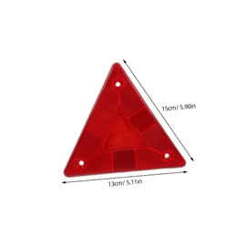 Gatuida 10pcs Reflective Triangle Warning Sign for Trucks Emergency Safety Roadside Kit Red Reflective Warning Frame Easy Setup for Night Driving and Roadside Assistance