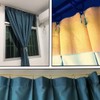 Adiyer 28pcs 1.5-Inch Drapery Rings Black Curtain Rings with Eyelet