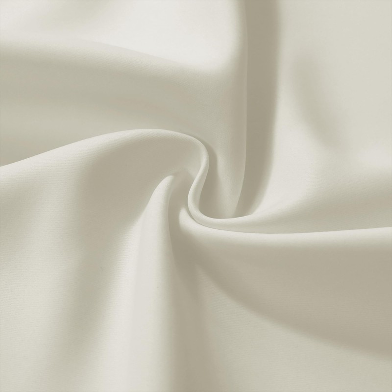 Lino Rosa 30 Inch Cream Short Curtains for Small Window