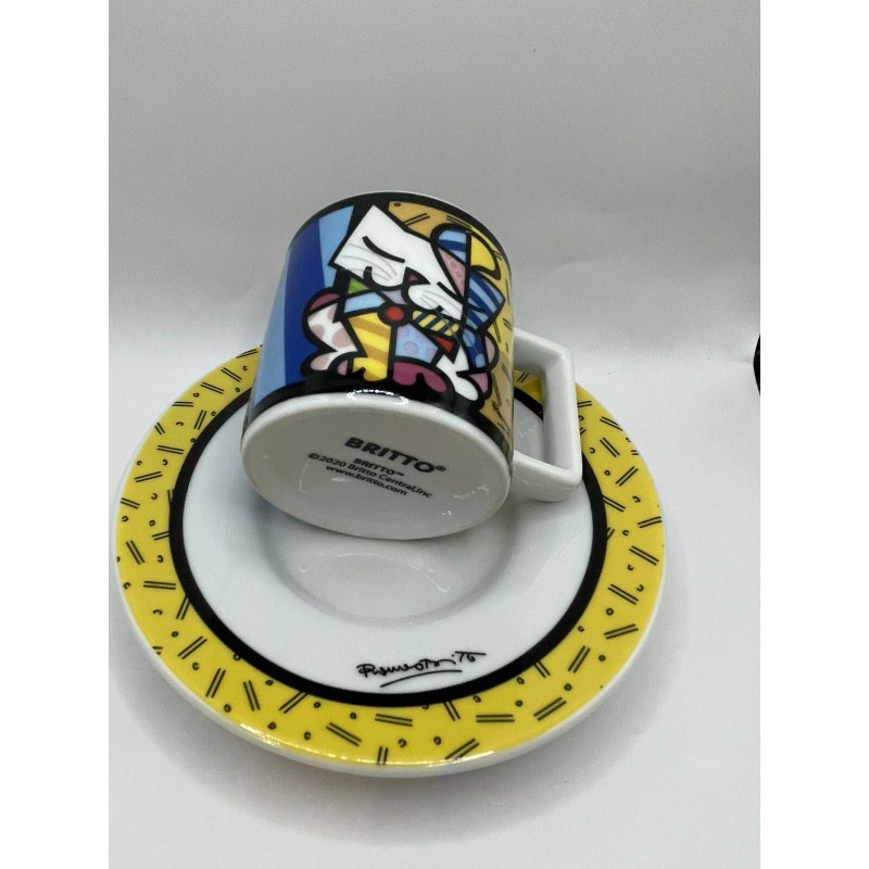 Romero Britto Porcelain Espresso Cup Set