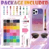 Simmofia 40 Colors Bedazzling Kit with Glue, 40000 Resin Rhinestones