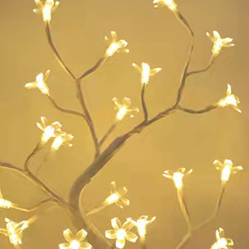 LED Tabletop Bonsai Tree Lamp USB Tree Lamp Christmas Bedroom