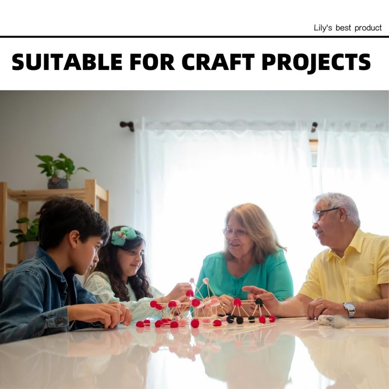 HOPELF 1200 Count Bamboo Toothpicks for Appetizer, Olive, Barbecue, Fruit,