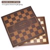 AMEROUS 15 Inches Walnut Wood Chess Board Only, Professional Tournament