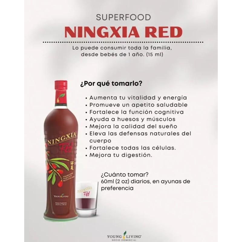 Young Living Ningxia Red + Aceite Esencial De Limón 5