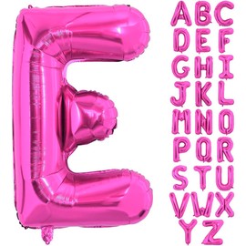 40 Inch Large Hot Pink Letter E Balloons Alphabet E Letter Balloons Foil Mylar Letter A Balloons for Birthday Party Anniversary New Year Graduation Wedding