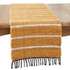 Earthy Striped Chindi Table Runner