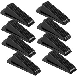 Timotech Tope de Puerta de Goma Cuñas para puertas, Altura Ajustable, Antideslizante, Para cualquier tipo de superficie, Para Cuarto de baño, balcón, terraza Door Stopper (8 Piezas)