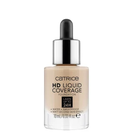 Catrice Mini HD Liquid Coverage Foundation, Make Up, No. 020 Rose Beige, Nude for Combination Skin, for Blemished Skin, Long-Lasting, Matte, Vegan, Oil-Free, Waterproof (10 ml)