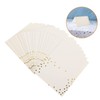 iplusmile 50pcs Gold Foil Dots Name Cards Elegant Table Tent