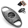 CIGARLOONG Cigar Cutter Stainless Steel Bronze Engraved Double Cut Blade