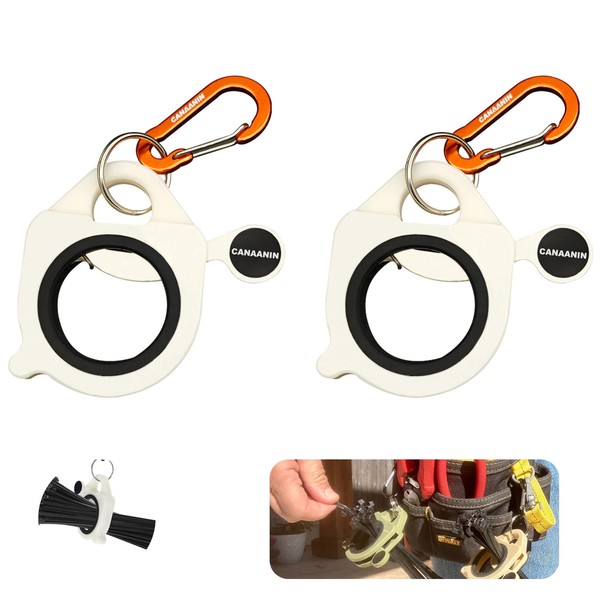 CANAANIN Zip Tie Holder Cable Tie Holder Portable Upgraded Carabiner
